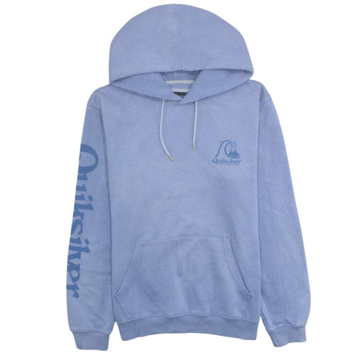 Quiksilver Men's Blue Medium Pullover Hoodie Surf Graphic