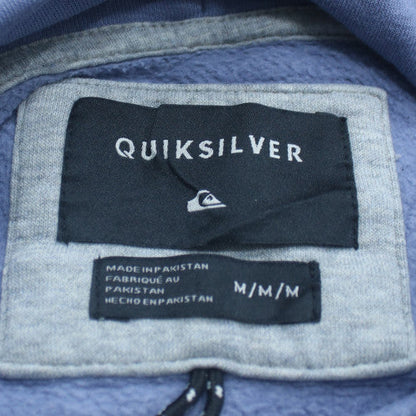 Quiksilver Men's Blue Medium Pullover Hoodie Surf Graphic