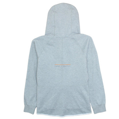 Nike Womens Grey Full Zip Hoodie Size L Cotton Blend Sportswear