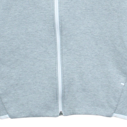 Nike Womens Grey Full Zip Hoodie Size L Cotton Blend Sportswear