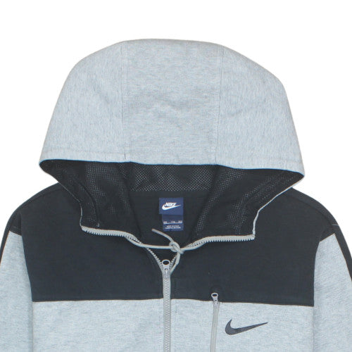 Nike Men's Grey Full Zip Hoodie 2XL Regular Fit Sweatshirt