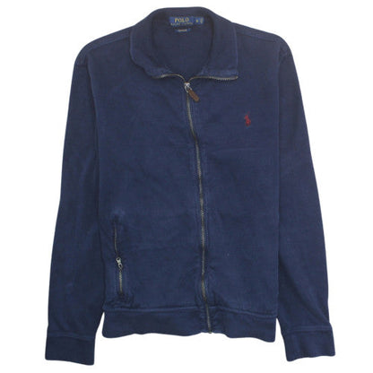 Ralph Lauren Men’s Blue Cotton Full Zip Jumper Size S