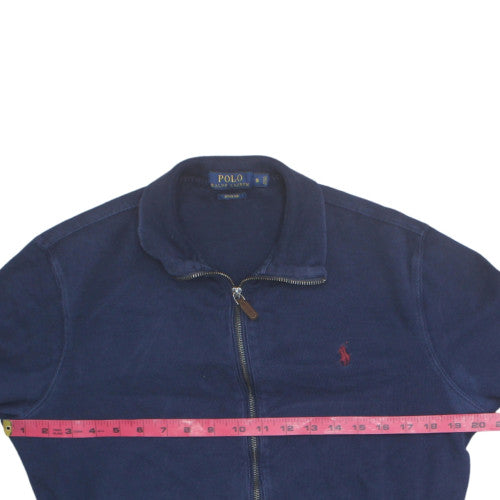 Ralph Lauren Men’s Blue Cotton Full Zip Jumper Size S