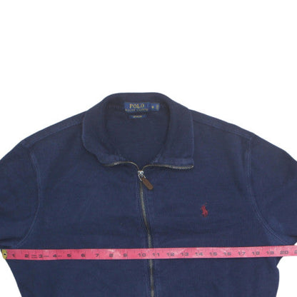 Ralph Lauren Men’s Blue Cotton Full Zip Jumper Size S