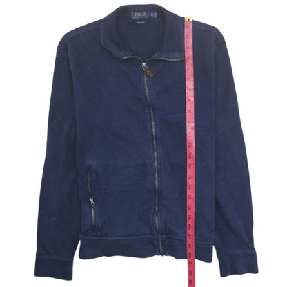 Ralph Lauren Men’s Blue Cotton Full Zip Jumper Size S