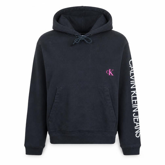 Calvin Klein Jeans Women Black S Pullover Hoodie Graphic Print