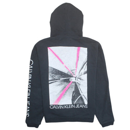 Calvin Klein Jeans Women Black S Pullover Hoodie Graphic Print