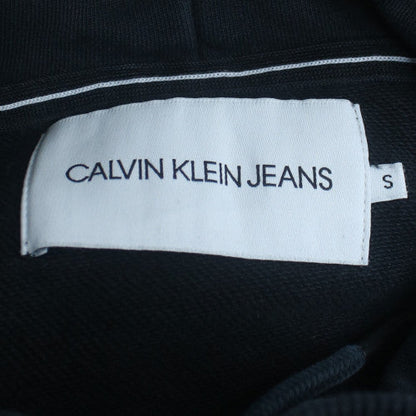 Calvin Klein Jeans Women Black S Pullover Hoodie Graphic Print