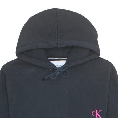 Calvin Klein Jeans Women Black S Pullover Hoodie Graphic Print