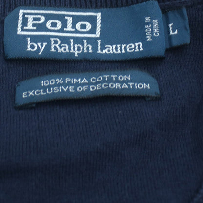 Ralph Lauren Men’s Blue V-Neck Cotton Pullover Jumper L