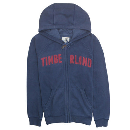 Timberland Men's Blue Full Zip Hoodie S Classic Logo Fleece