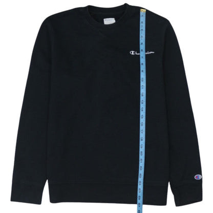 Champion Men's Black Pullover Sweatshirt L Crew Neck Fleece