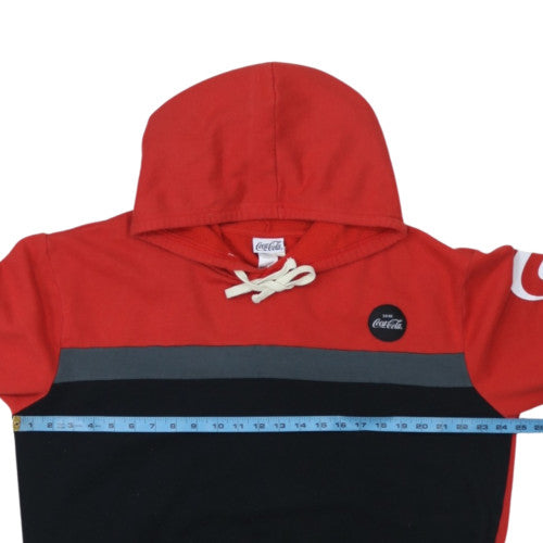 Coca-Cola Men's Red 2XL Pullover Hoodie with Logo Graphic