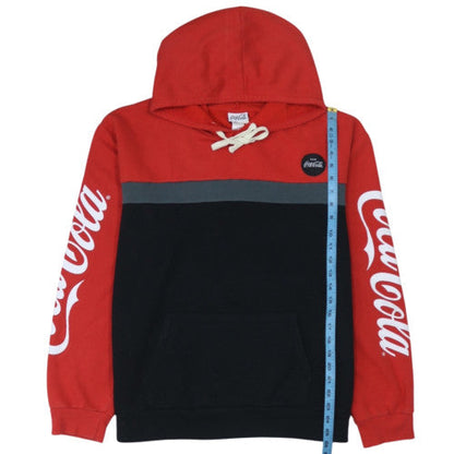 Coca-Cola Men's Red 2XL Pullover Hoodie with Logo Graphic