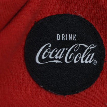 Coca-Cola Men's Red 2XL Pullover Hoodie with Logo Graphic
