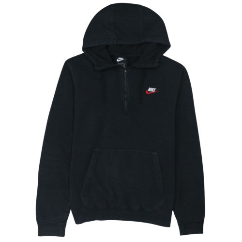 Nike Men's Black 1/4 Zip Pullover Hoodie Size M Sports Fleece
