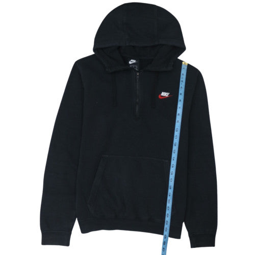 Nike Men's Black 1/4 Zip Pullover Hoodie Size M Sports Fleece