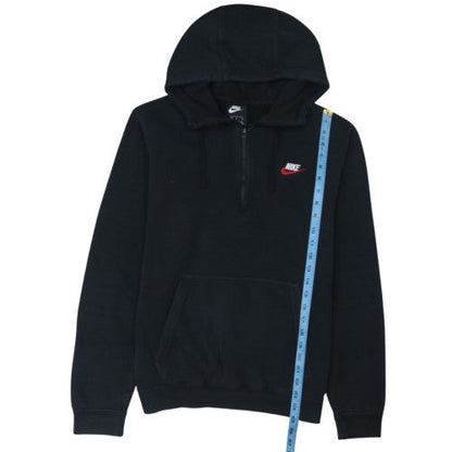 Nike Men's Black 1/4 Zip Pullover Hoodie Size M Sports Fleece