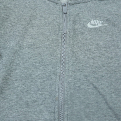 Nike Women's Grey Full Zip Hoodie Small Cotton Blend Casual