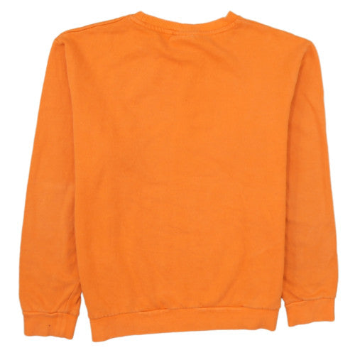 Fila Classics Orange Crew Neck Sweatshirt Womens Medium Cotton Blend