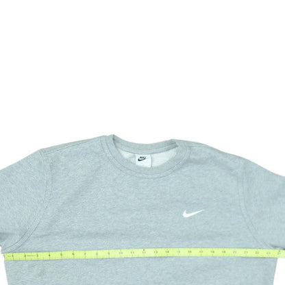 Nike Men's Grey Crew Neck Pullover Sweatshirt L Regular Fit