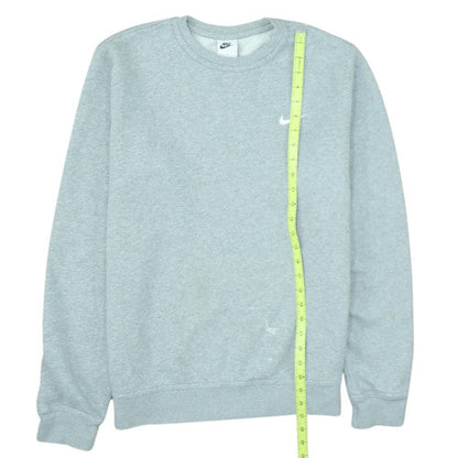 Nike Men's Grey Crew Neck Pullover Sweatshirt L Regular Fit