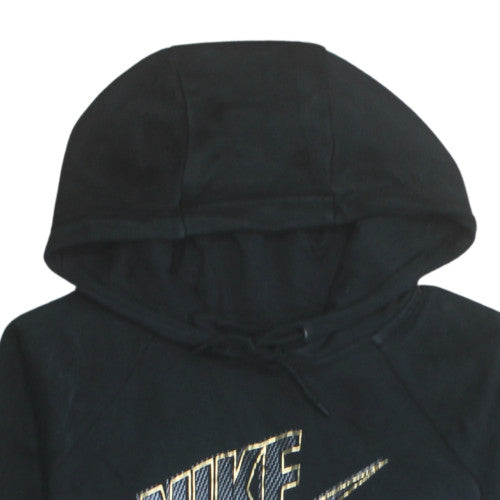 Nike Women's Black Medium Pullover Hoodie with Logo