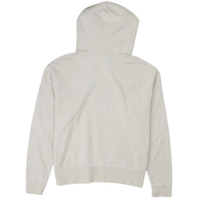Nike Men Beige Pullover Hoodie Medium Fleece Regular Fit