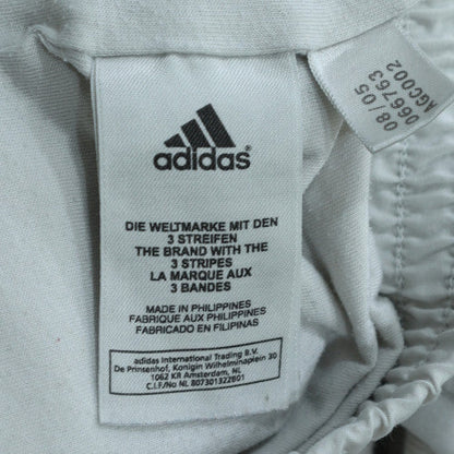 Adidas Mens Black White L Track Jacket Windbreaker Full Zip Activewear