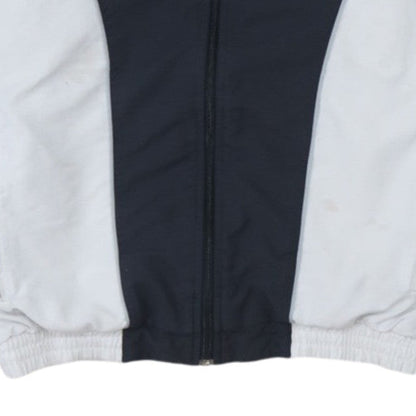 Adidas Mens Black White L Track Jacket Windbreaker Full Zip Activewear