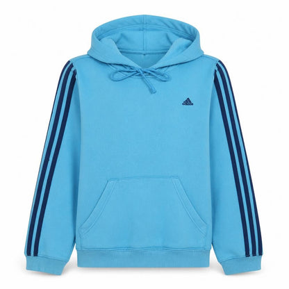 Adidas Women Blue XL Pullover Hoodie with Drawstring & Logo