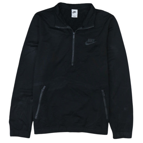 Nike Men's Black 1/4 Zip Pullover Sweatshirt Size L