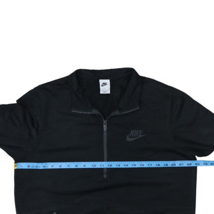 Nike Men's Black 1/4 Zip Pullover Sweatshirt Size L