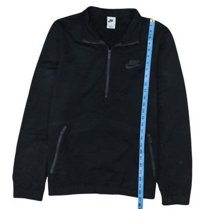 Nike Men's Black 1/4 Zip Pullover Sweatshirt Size L