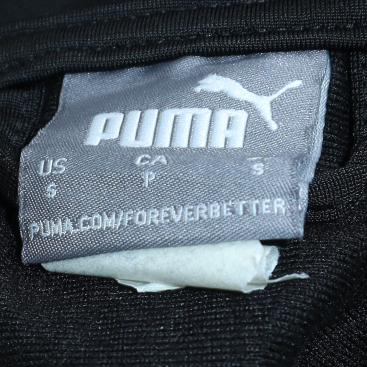 Puma Men’s Black Full Zip Logo Sweatshirt Size S
