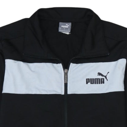 Puma Men’s Black Full Zip Logo Sweatshirt Size S