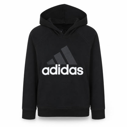 Adidas Women's Black Pullover Hoodie Size S Logo Print Casual Sweatshirt