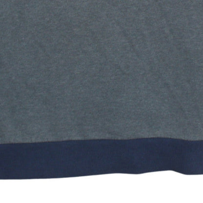Adidas Mens Grey Pullover Sweatshirt L Logo Crew Neck Sports Top
