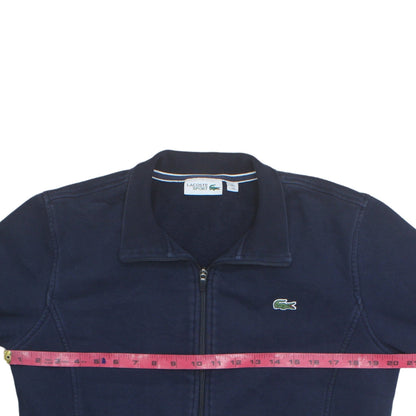 Lacoste Sport Men's Navy Full Zip Sweatshirt M Cotton Blend