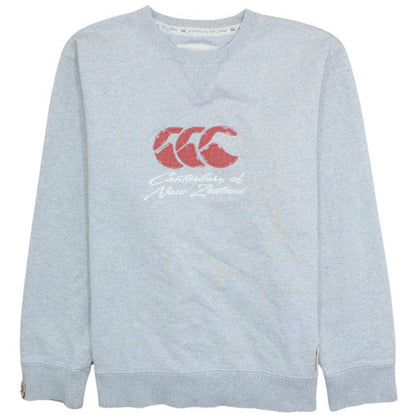Canterbury of New Zealand Men's Grey Cotton Crew Neck Sweatshirt L
