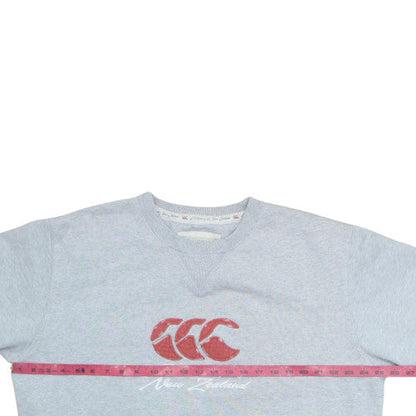 Canterbury of New Zealand Men's Grey Cotton Crew Neck Sweatshirt L