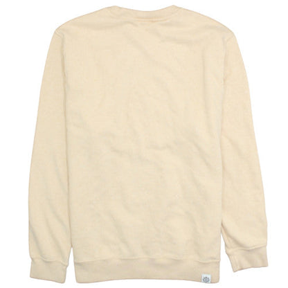 Nike Womens Beige Logo Crew Neck Pullover Sweatshirt Size L