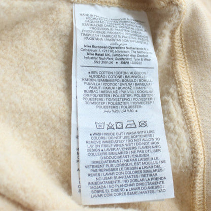 Nike Womens Beige Logo Crew Neck Pullover Sweatshirt Size L