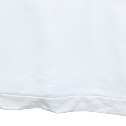 Adidas Women White UK 12 Hooded Pullover Sweatshirt with Logo Detailing