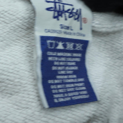 Stussy Women Grey Crew Neck Pullover Sweatshirt Size L