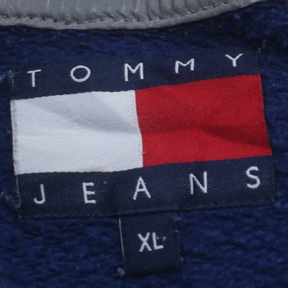 Tommy Jeans Men's Blue XL Crew Neck Logo Sweatshirt