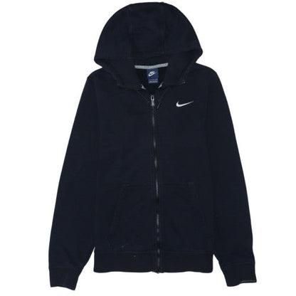Nike Men's Black Full Zip Hoodie S Fleece Lined Sweatshirt