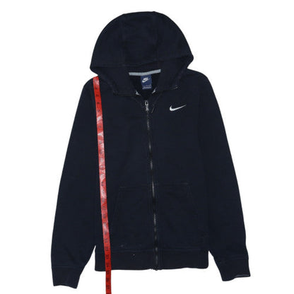 Nike Men's Black Full Zip Hoodie S Fleece Lined Sweatshirt
