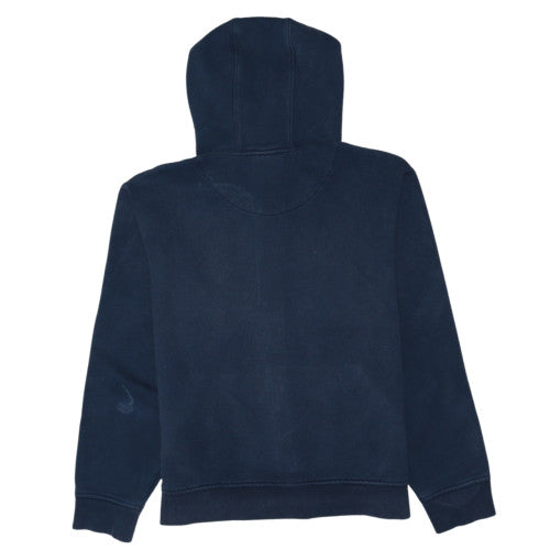 Timberland Men's Blue Full Zip Hoodie Size M Fleece Logo Sweatshirt
