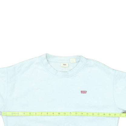 Levi's Women's Light Blue Crew Neck Pullover Sweatshirt Size S